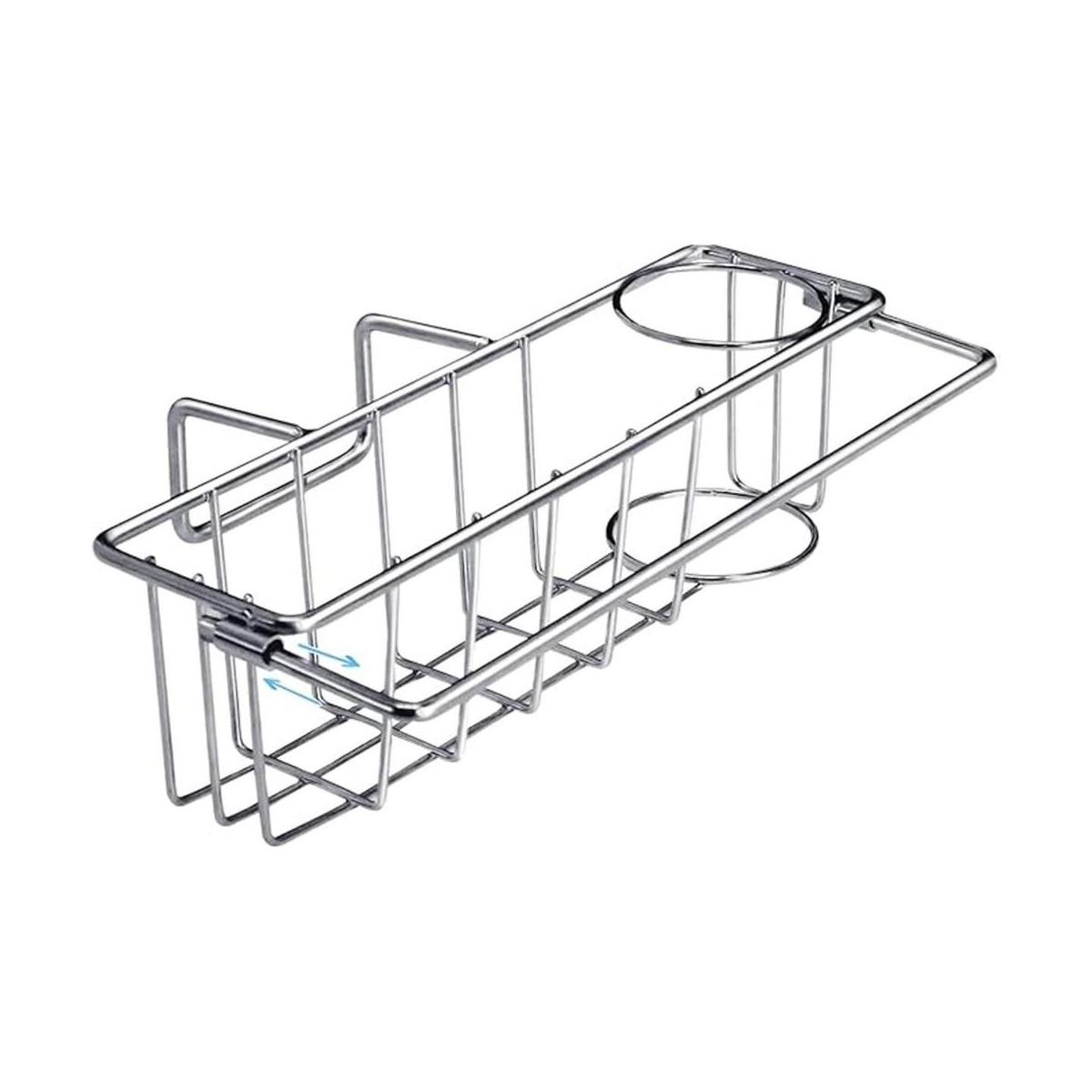 Soporte de esponja para fregadero de cocina doble