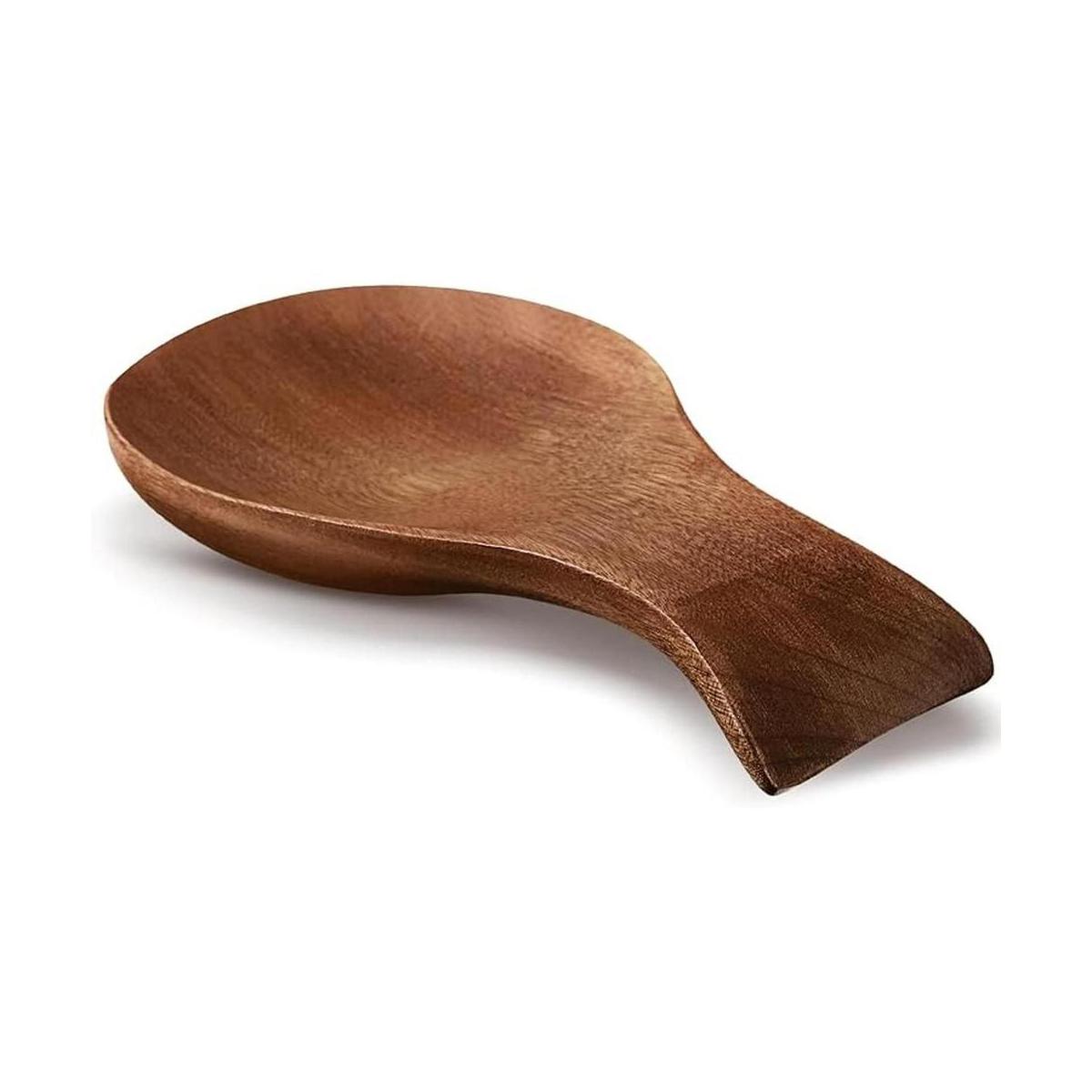 Soporte de cuchara para estufa soporte de bambú para