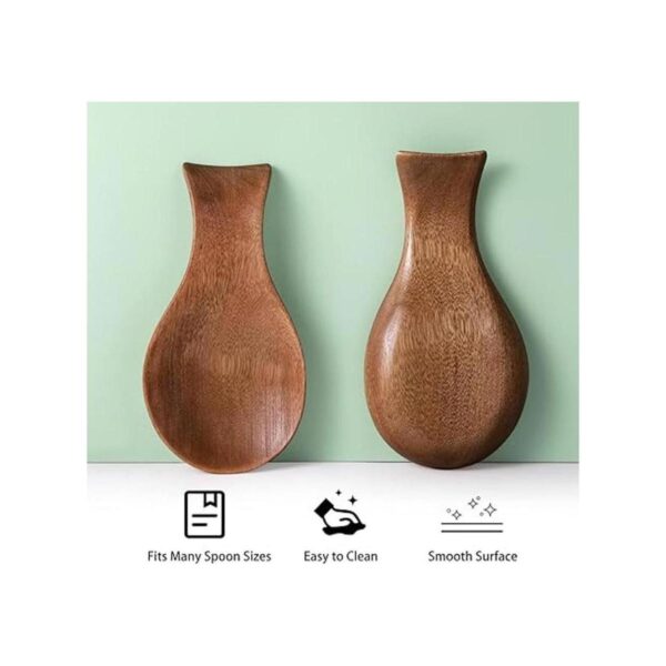 Soporte de cuchara para estufa soporte de bambú para