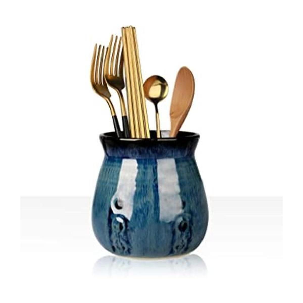 Soporte de cerámica para utensilios de porcelana fácil de