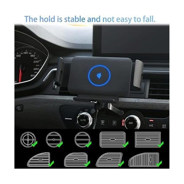 Soporte de cargador de coche inalámbrico compatible con