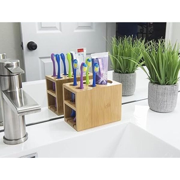 Soporte de cepillo de dientes Bamboo Naturals_3