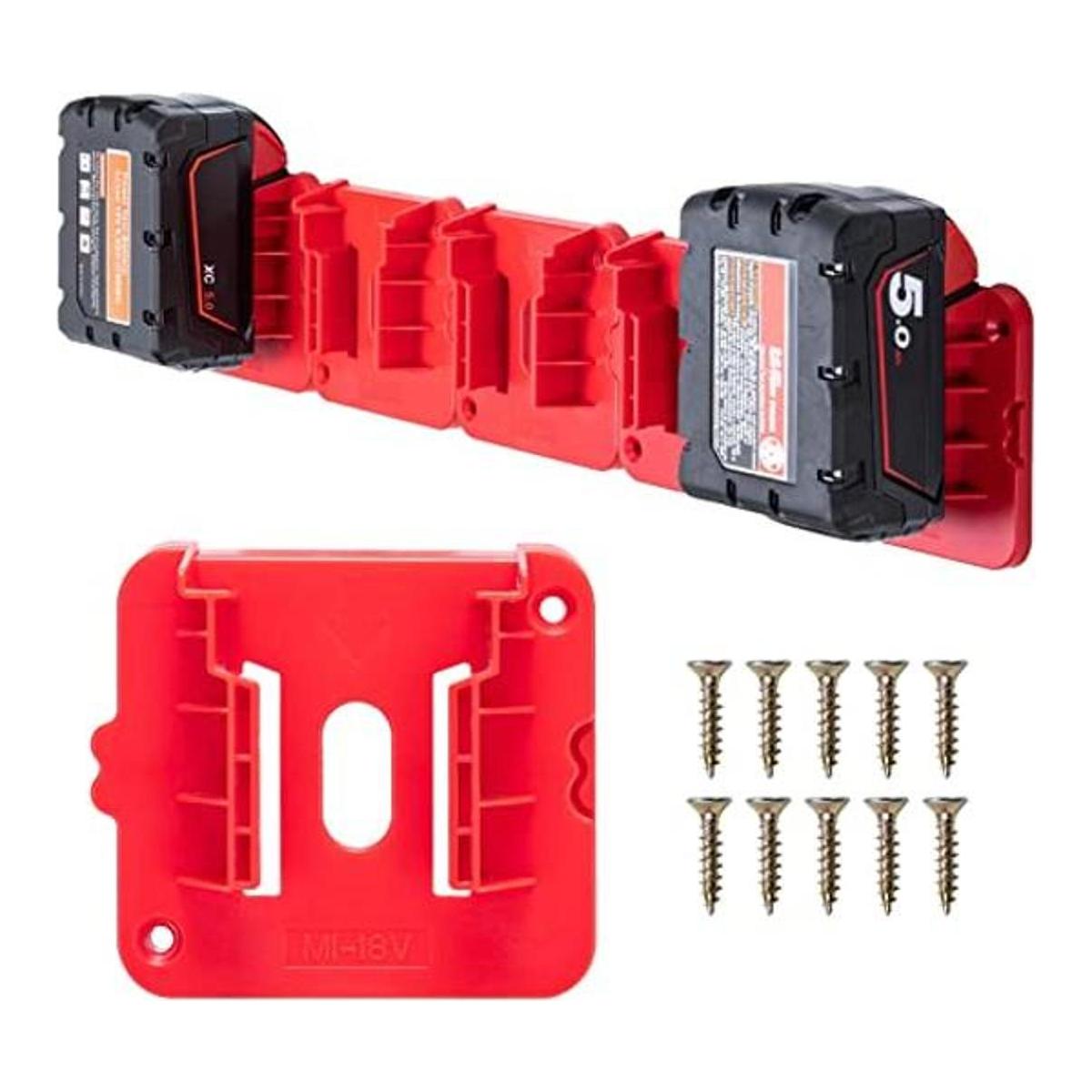 Soporte de batería para baterías Milwaukee M18 de 18 V