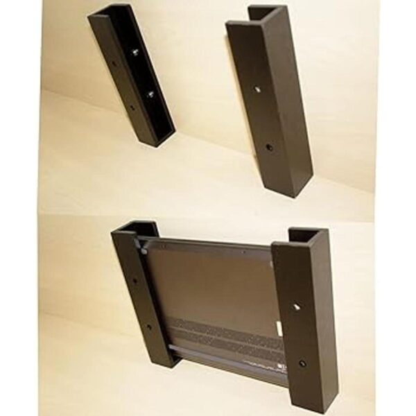 Soporte de bambú para portátil debajo del escritorio con_3