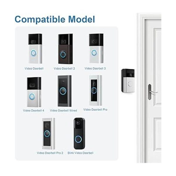 Soporte ajustable de 30 a 55 grados para timbre de puerta_2