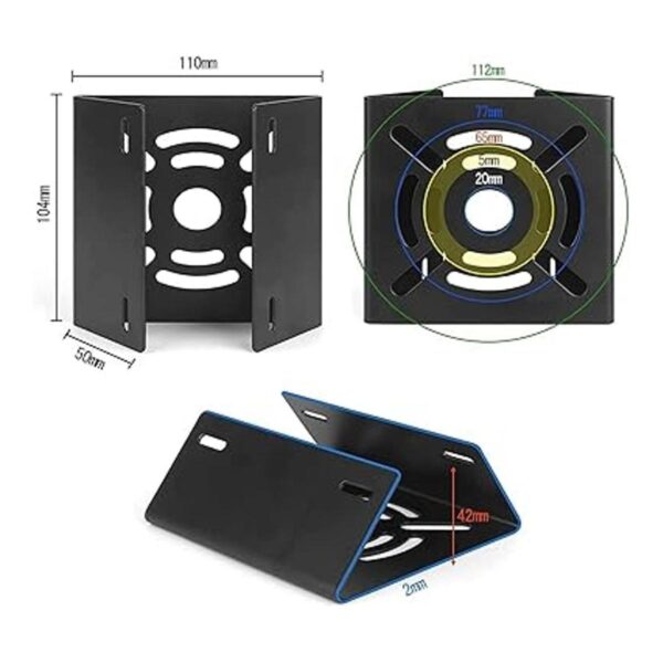 Soporte adaptador universal de montaje en poste vertical