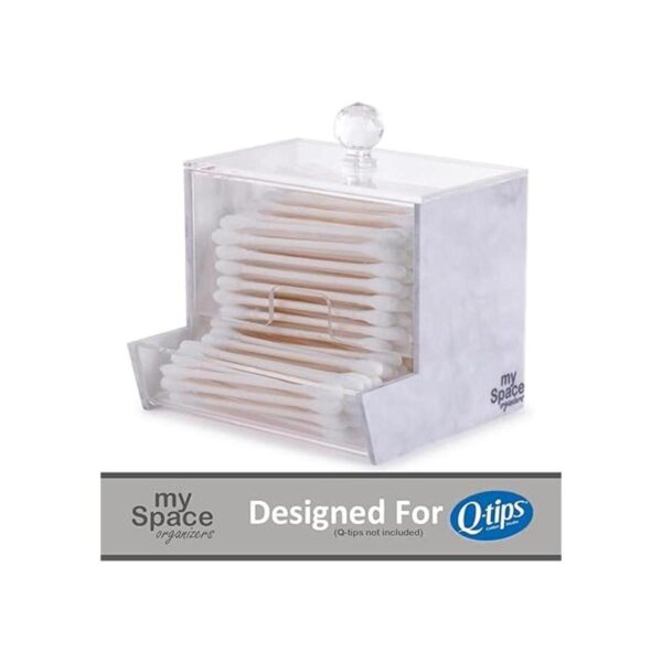 Soporte acrílico Qtip para hisopos de algodón de la marca