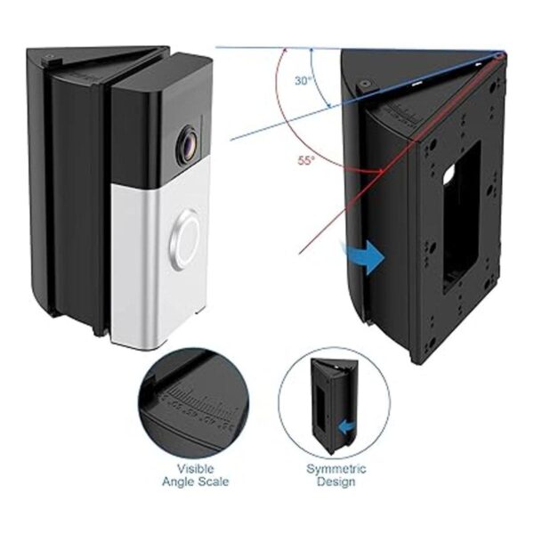 Soporte ajustable de 30 a 55 grados para timbre de puerta_3