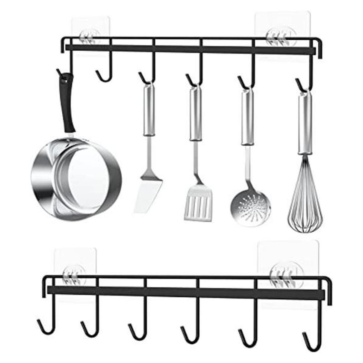 Soporte adhesivo para colgar en la cocina paquete de 2