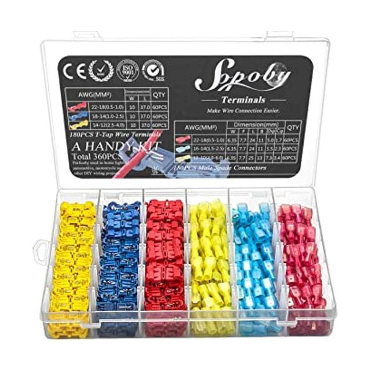 Sopoby 360 conectores de cable de grifo en T AWG 2210