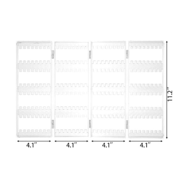 Sooyee Organizador de aretes de 256 agujeros 5 niveles_4