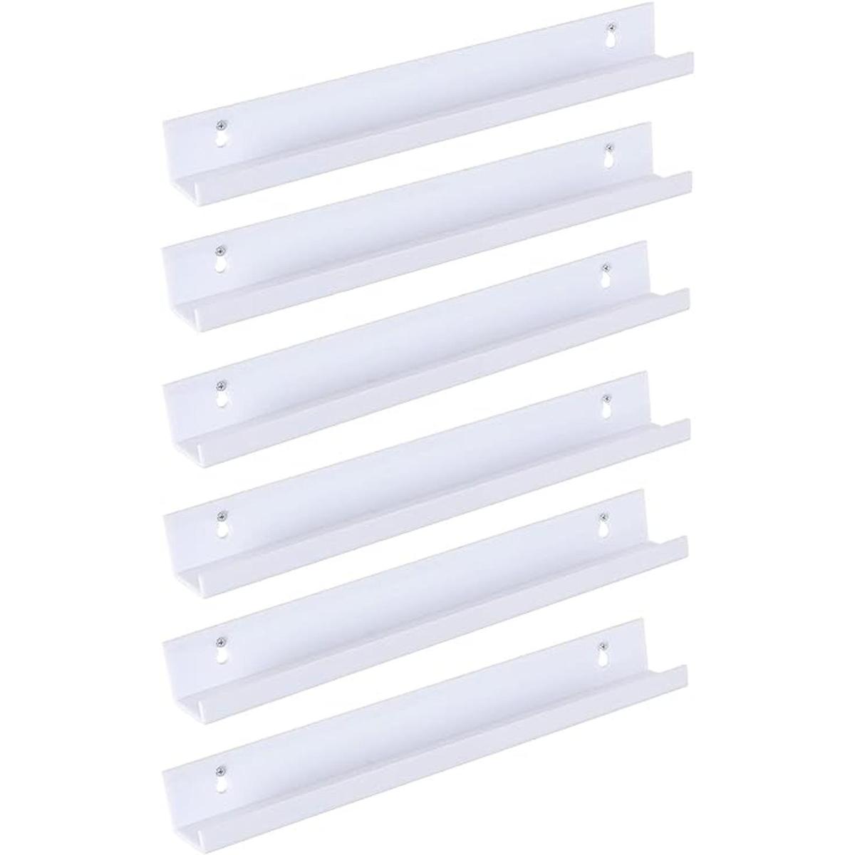 Sooyee Paquete de 6 estantes de pared estantes flotantes