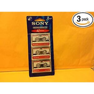Sony 3MC60B Microcassette Paquete de 3_1