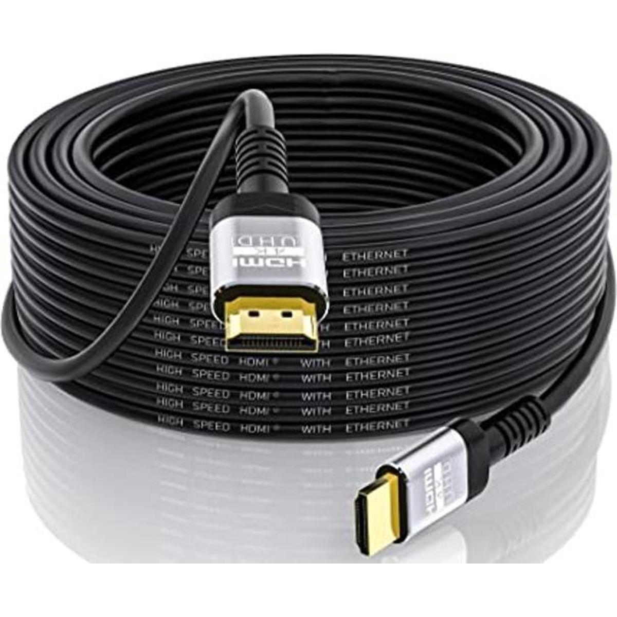 Soonsoonic Cable HDMI 4K de 50 pies Cable HDMI 2.0 de