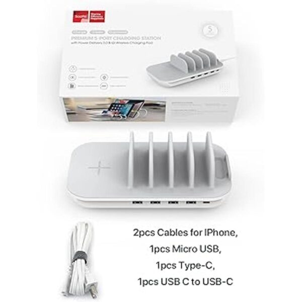 SooPii Estación de carga de 70 W para múltiples_2