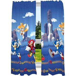 Sonic The Hedgehog Juego de cortinas para ventana de_1