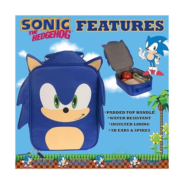 Sonic The Hedgehog Lonchera aislada mini enfriador para_5