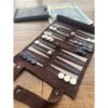 Sondergut Juego de backgammon de tamaño viaje gamuza_2