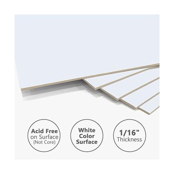 Somime Paquete de 10 tablas de respaldo blancas de 16 x 20_4
