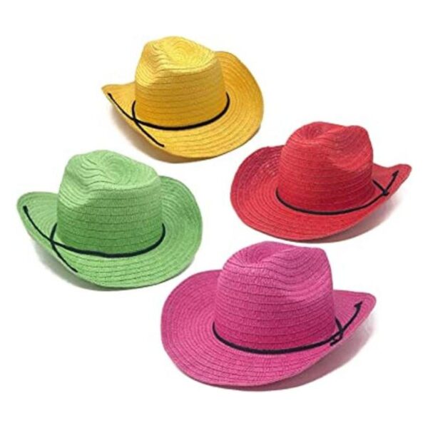 Sombreros coloridos de vaquero de 12 piezas para adultos_1