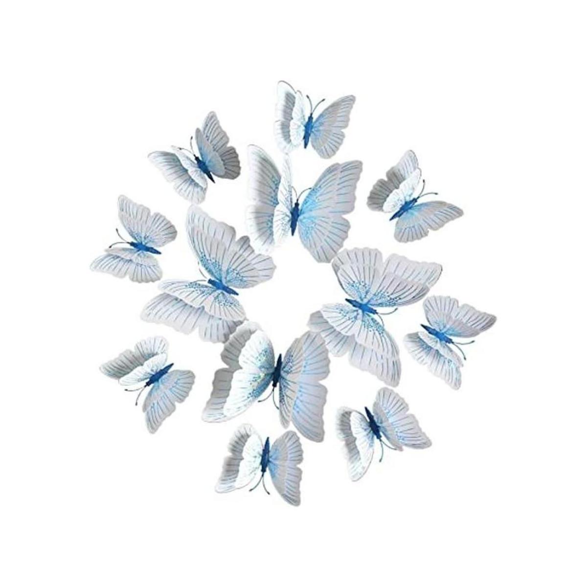 Somotersea 24 calcomanías de pared de mariposa 3D