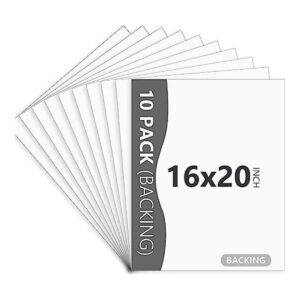 Somime Paquete de 10 tablas de respaldo blancas de 16 x 20_1