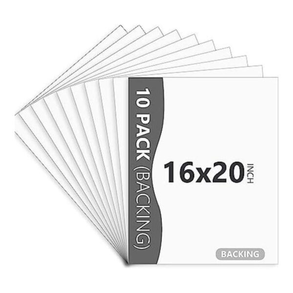 Somime Paquete de 10 tablas de respaldo blancas de 16 x 20_1