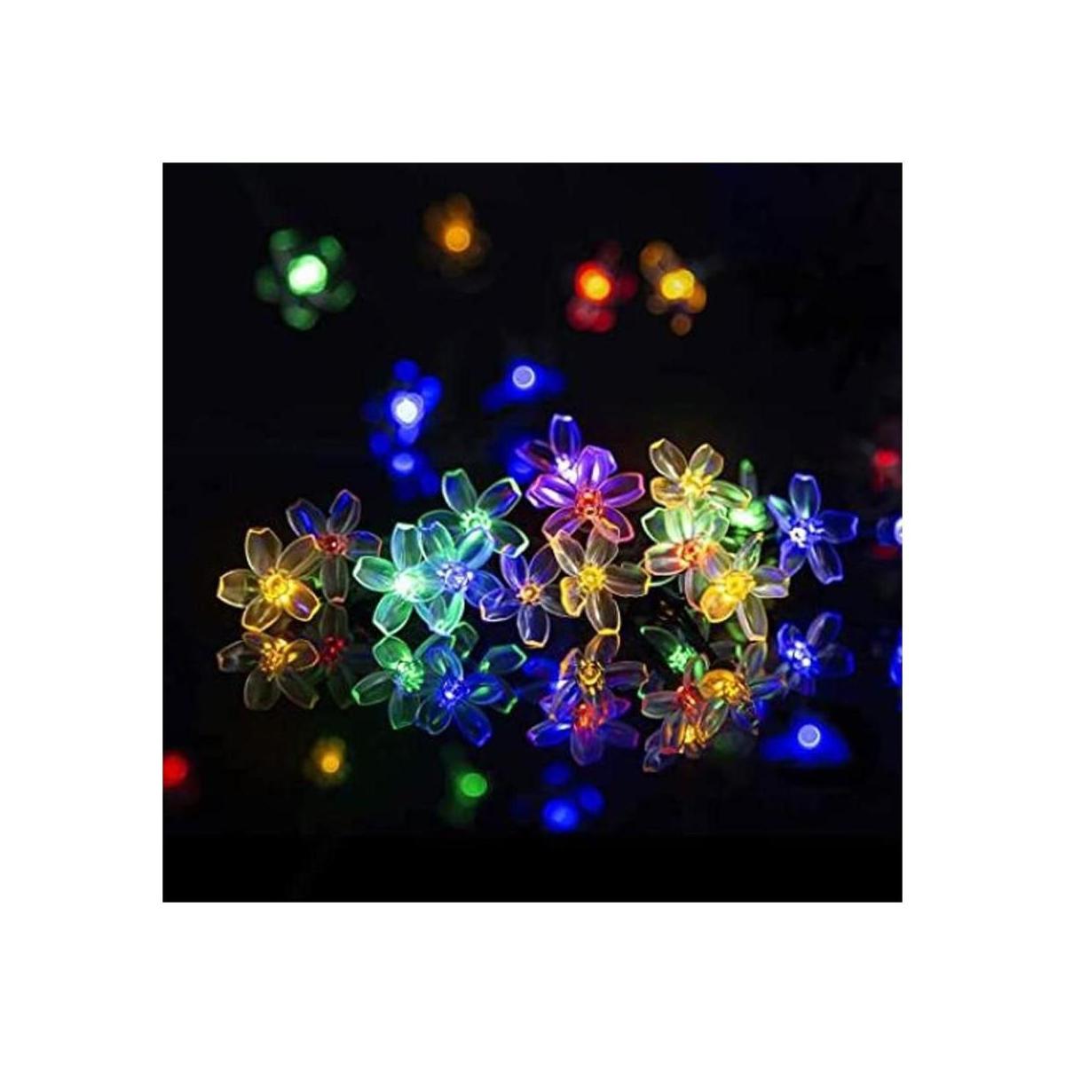 Solpex Guirnalda de luces solares de flores paquete de 2