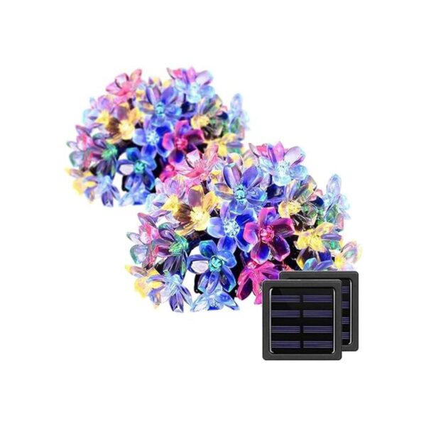 Solpex Guirnalda de luces solares de flores paquete de 2_2