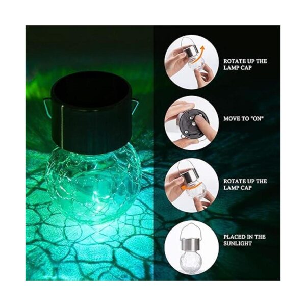 Solpex Luces solares colgantes para exteriores paquete de_2