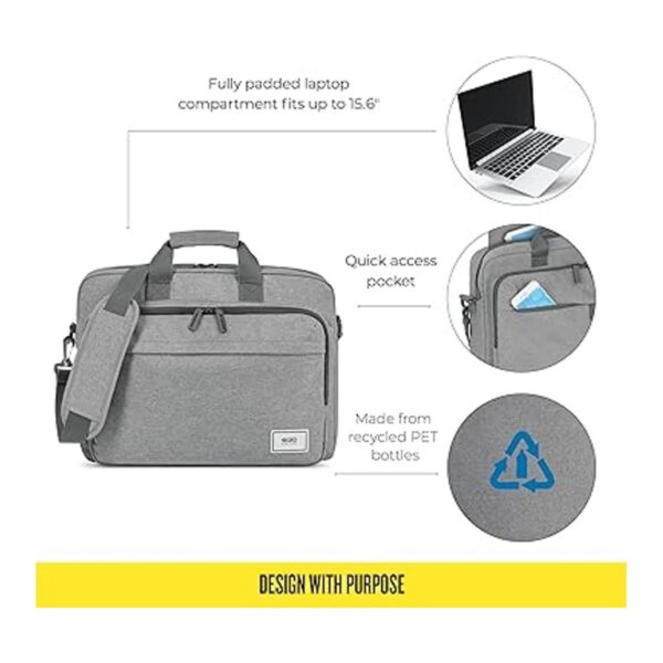 Solo Re maletín para laptop de 15.6 pulgadas color gris_2