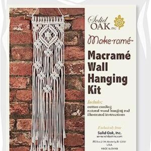 Solid Oak MWH013 Juego de macramé cuadrados_1
