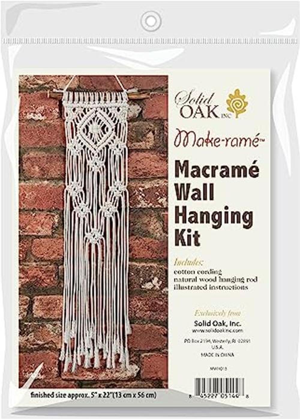 Solid Oak MWH013 Juego de macramé cuadrados