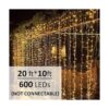 Solhice Luces LED para cortina para exteriores 20 x 10_2