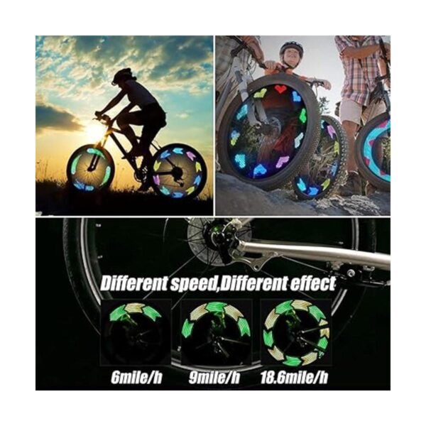 Solhice 2 luces LED recargables para rueda de bicicleta_2