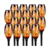 Solar Torch Lights with Flickering Flame 16 Packs 12LED_1