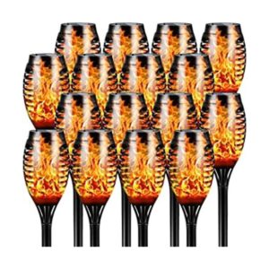 Solar Torch Lights with Flickering Flame 16 Packs 12LED_1