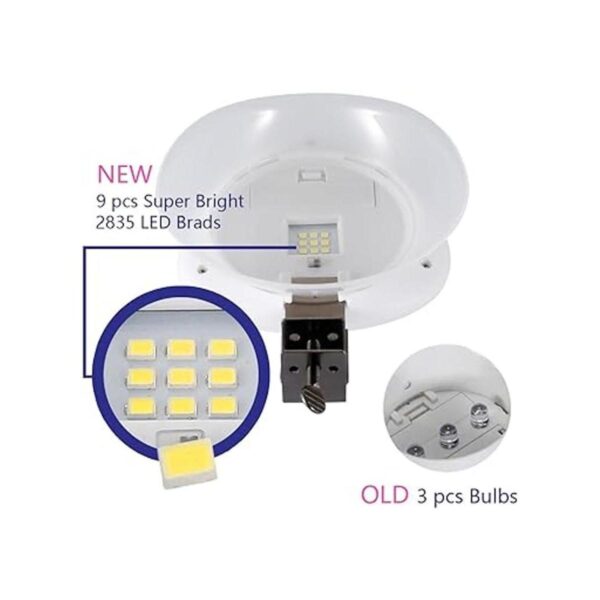 Solar para canalón Super brillante 9 LED Lámpara de valla_3