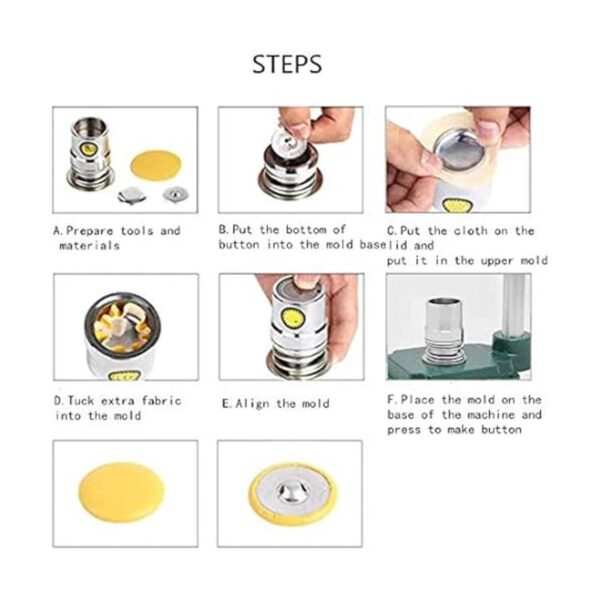 Soiiw Máquina de botones para hacer botones hechos a