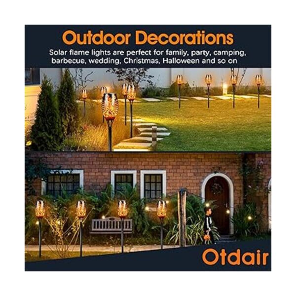 Solar Torch Lights with Flickering Flame 16 Packs 12LED_6