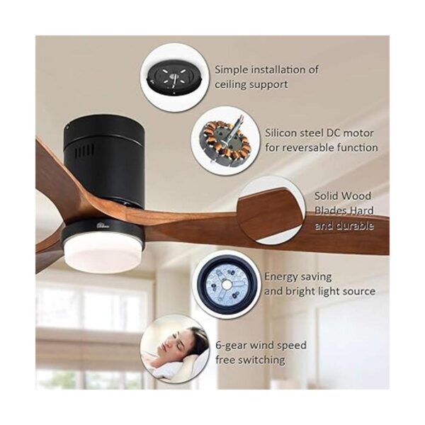 Sofucor Ventilador de techo de perfil bajo con luces 3_3