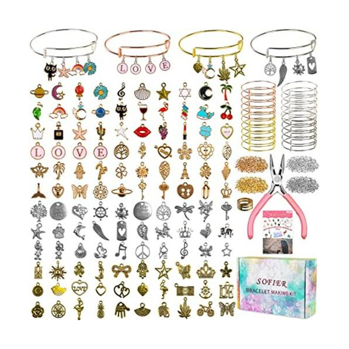 Sofier Kit de fabricación de pulseras de 542 piezas kit
