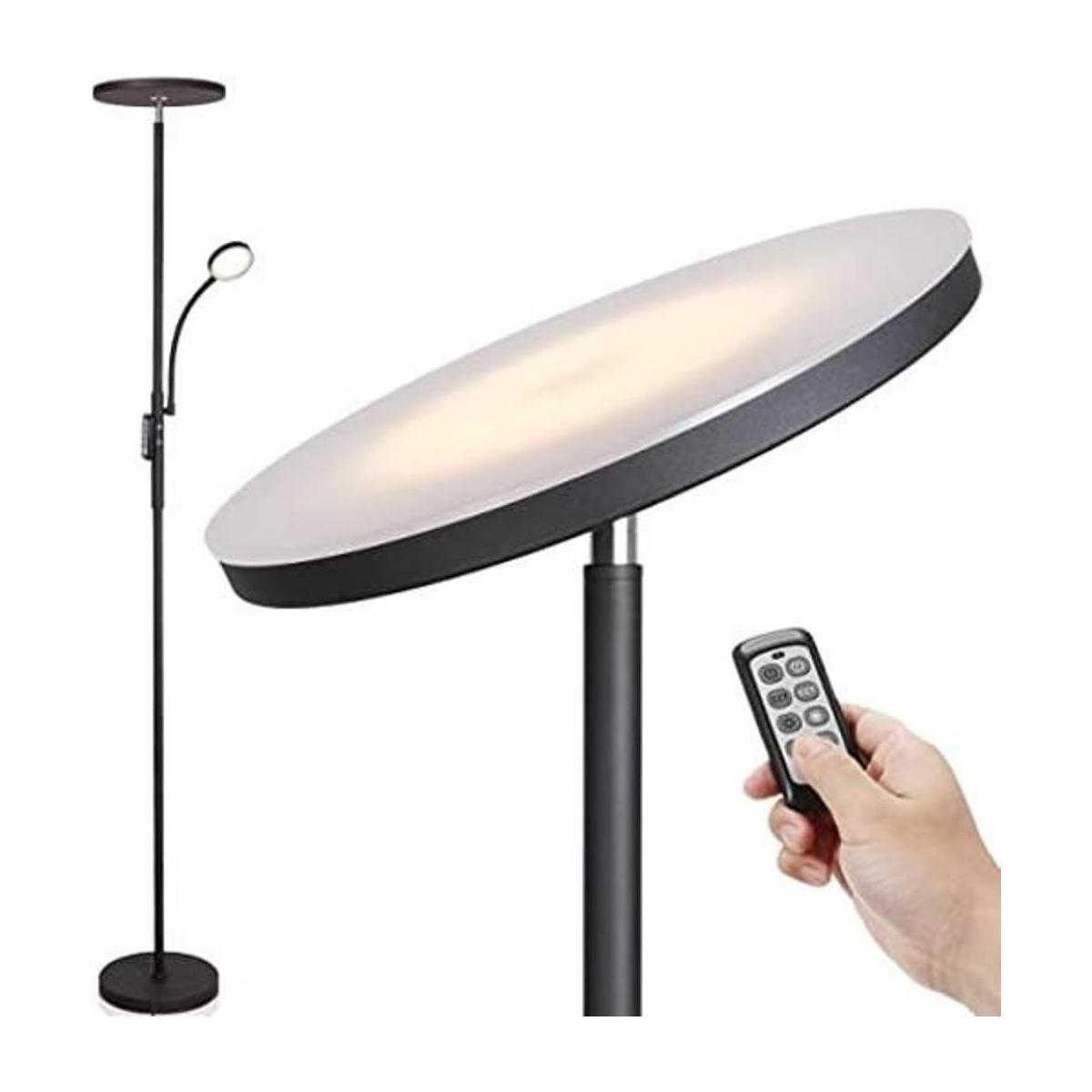 Soarz Torchiere Lámpara de pie con lámpara de lectura