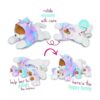 Snugab Animales de peluche de unicornio narval para niñas_2