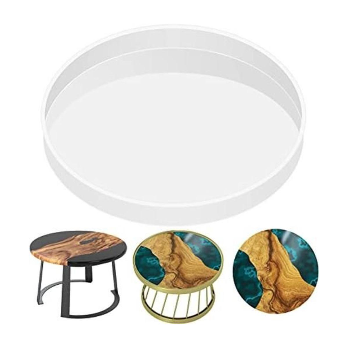 Sntieecr Moldes de mesa de resina de 24 pulgadas molde de