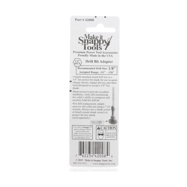 Snappy Tools Adaptador de brocas de cambio rápido de 18_5