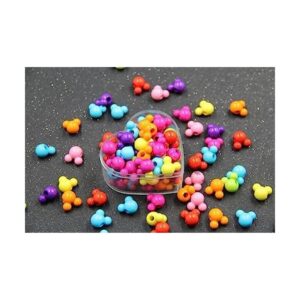 Snllz Colgantes de cuentas de Mickey para hacer joyas de_1