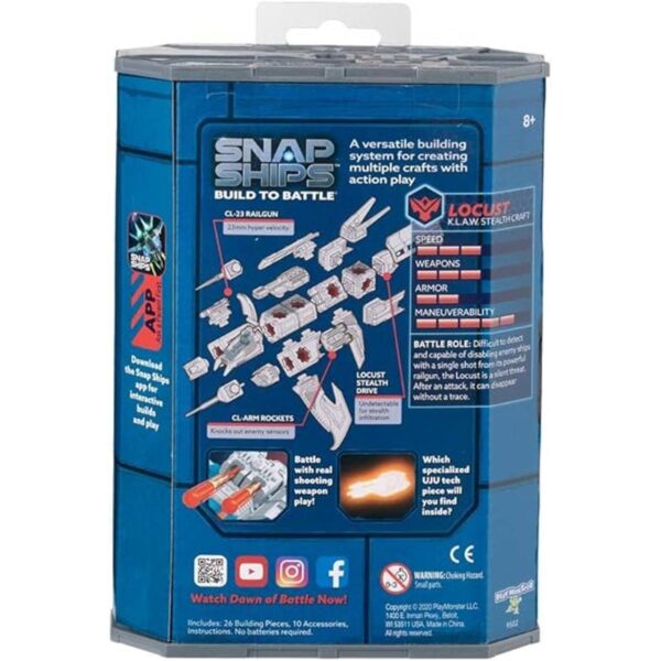Snap Ships Locust K.L.A.W. Stealth Craft juguete de_2