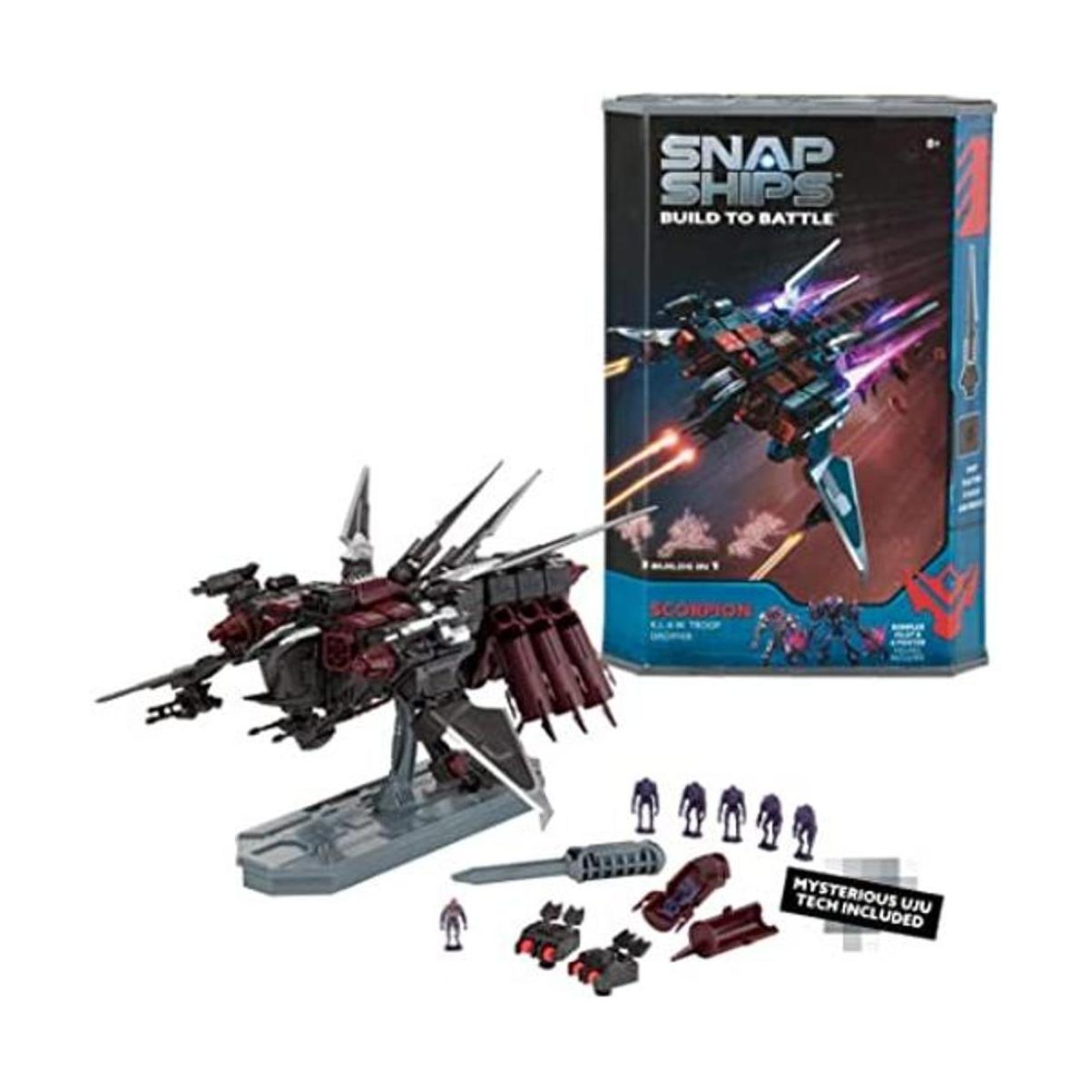 Snap Ships Scorpion K.L.A.W. Troop Dropper juguete de