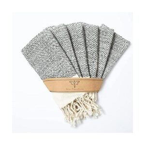 Smyrna Turkish Cotton Juego de 6 toallas de cocina de